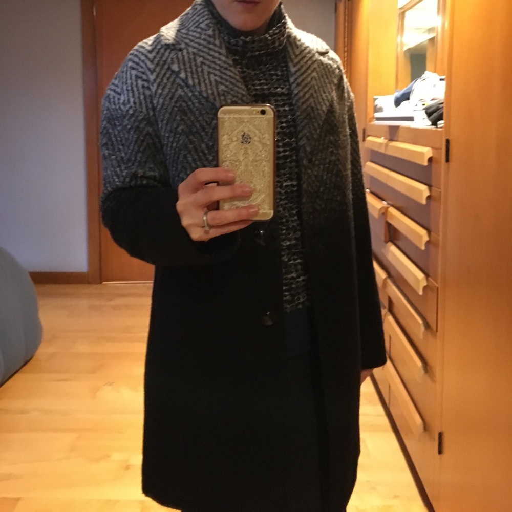 Talbots ombré pea coat